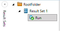 Result Set Run added to Result Set explorer